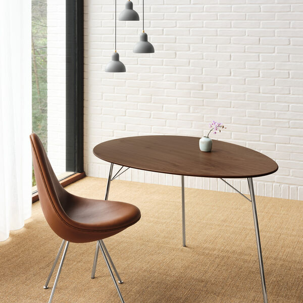 KAISER idell™ 6722-P Pendant, easy grey/brass, Fritz Hansen