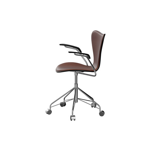 Series 7&trade; 3217 Front Upholstered Office Chair, Grace Chestnut, Fritz Hansen