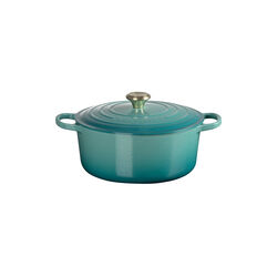 Signature Round Pot &Oslash; 28 cm, bleu riviera, Le Creuset