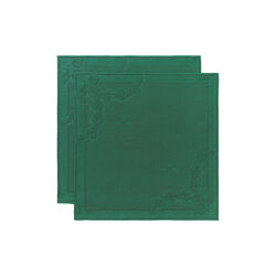 Star Fluted Plain napkin 2 pcs, green, Royal Copenhagen