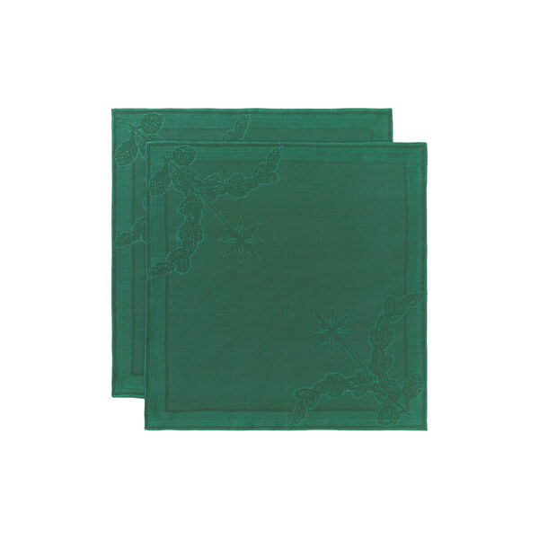 Star Fluted Plain napkin 2 pcs, green Star Fluted Plain napkin 2 pcs, green, Royal Copenhagen