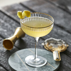 Palermo Gold Cocktail Glass 4 pcs, Lyngby Glas