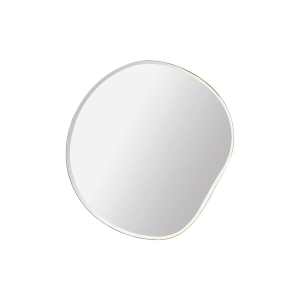 Pond Mirror Small, brass, ferm LIVING