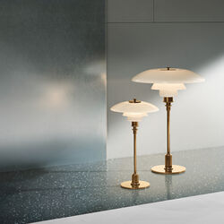 PH 2/1 Table Lamp, brass, Louis Poulsen