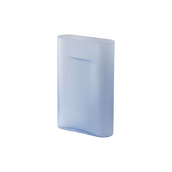 Ridge Vase, light blue/frosted glass, Muuto