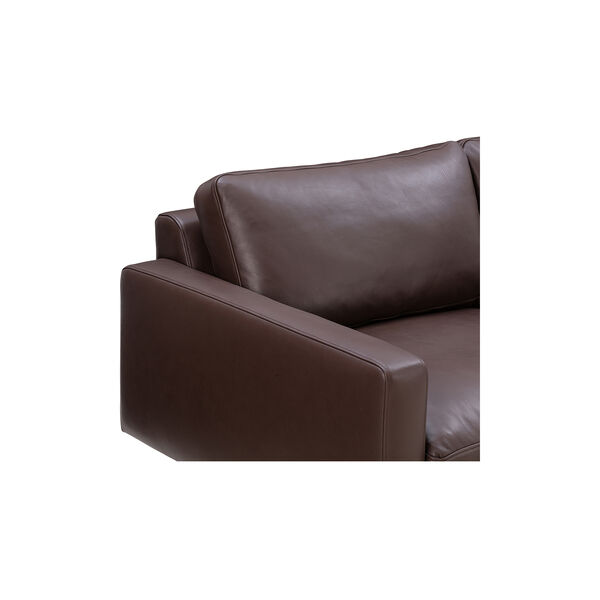 Edge V1 2.5-seater Sofa, faith dark brown, Wendelbo