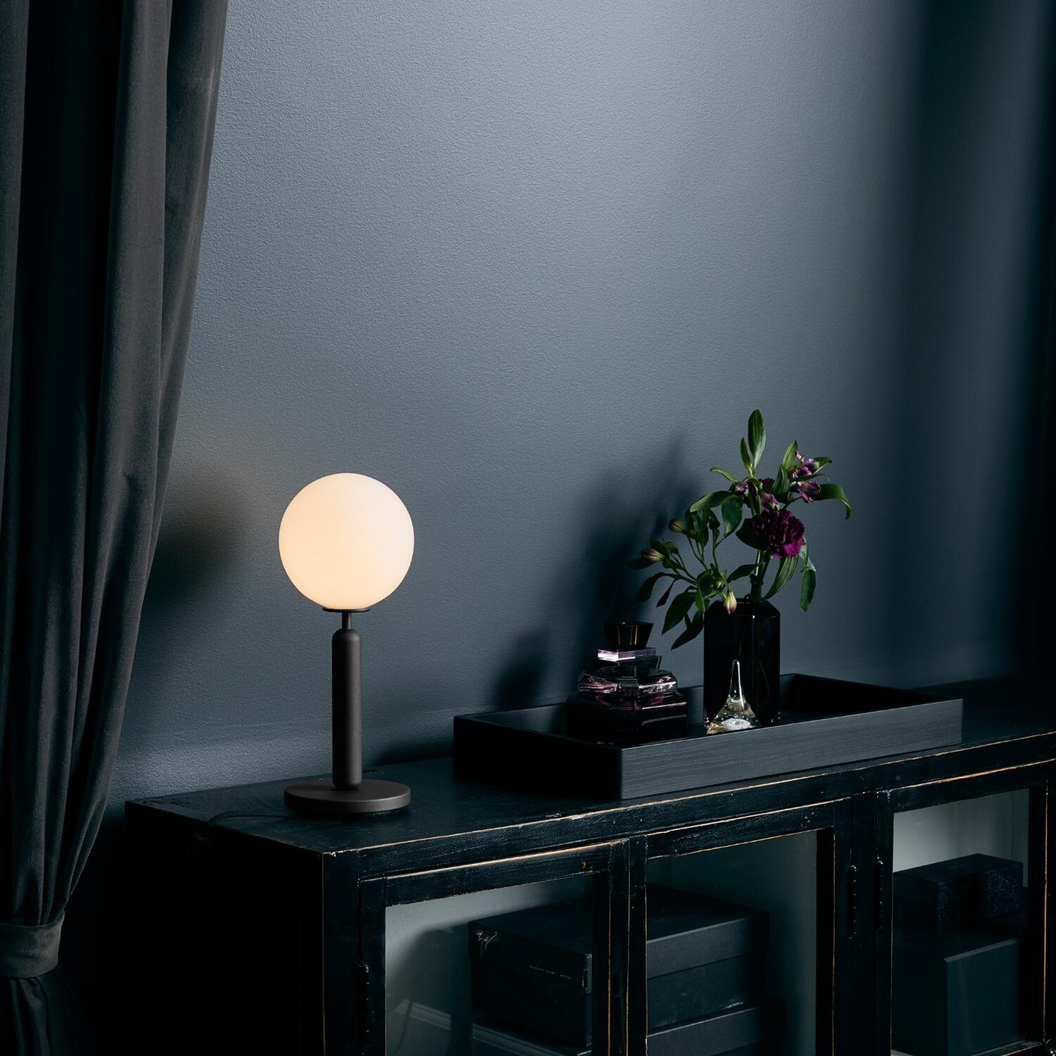 Miira Table Lamp, rock grey/opal