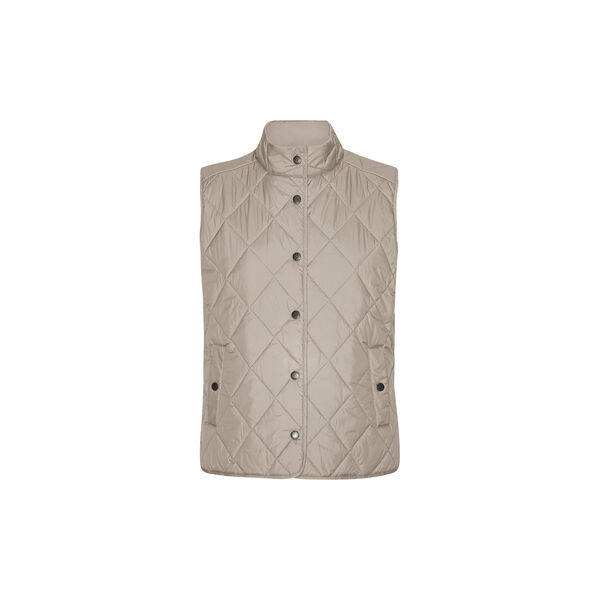 Quilted Short Vest, greige Quilted Short Vest, greige, Ilse Jacobsen Hornbæk