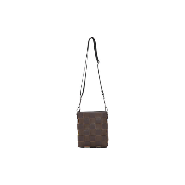 Braided Squared Cross-Body, chocolate brown, Ilse Jacobsen Hornb&aelig;k