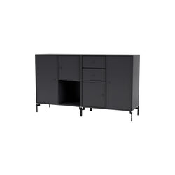 COUPLE Sideboard with Chrome Legs, 04 anthracite, Montana Furniture