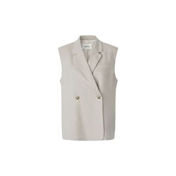 Galemd linen vest, beige melange, Modstr&ouml;m