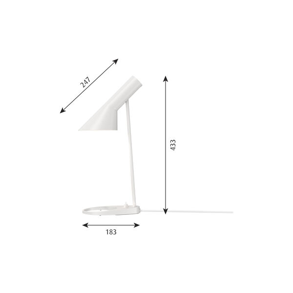 AJ Mini Table Lamp, white, Louis Poulsen