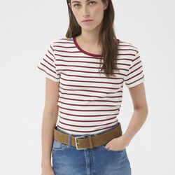 RochellePW TShirt, burnt russet stripe, Part Two