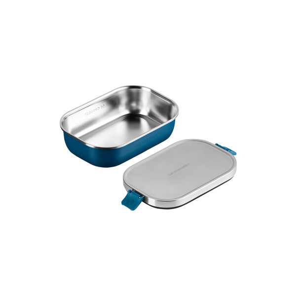 Lunch box, deep teal, Le Creuset