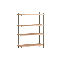 Shelving Classic Medium, oak/warm grey, MOEBE