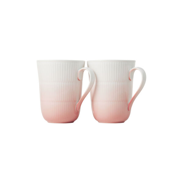 Iris Mug 36 cl. 2 pcs, coral, Royal Copenhagen