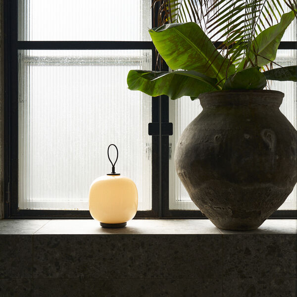 VL45 Radiohus Portable Lamp, dusty terracotta, Louis Poulsen