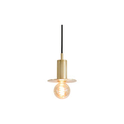 Luminar Pendant Disc Lamp, brass, Rama Lights