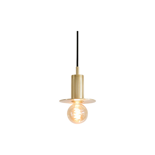 Luminar Pendant Disc Lamp, brass, Rama Lights