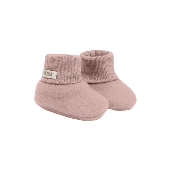 Footies Wool Fleece , mahogany rose, HUTTEliHUT