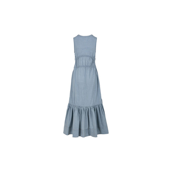 Maxi dress with bows, ash blue, Coster Copenhagen