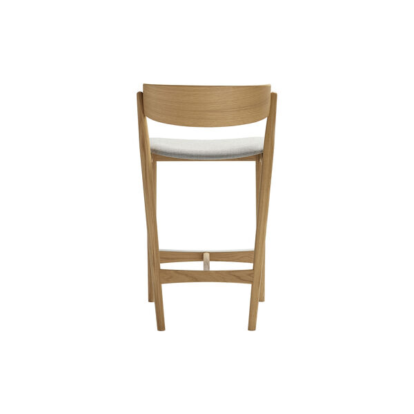 Sibast No 7 Bar Chair, white pigmented oak/light grey, Sibast Furniture