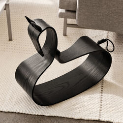 Rocking Horse, black ash, Fritz Hansen