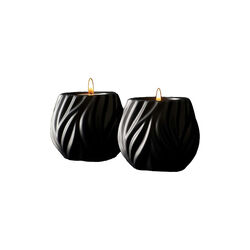Flame Candleholder, black, Morsø