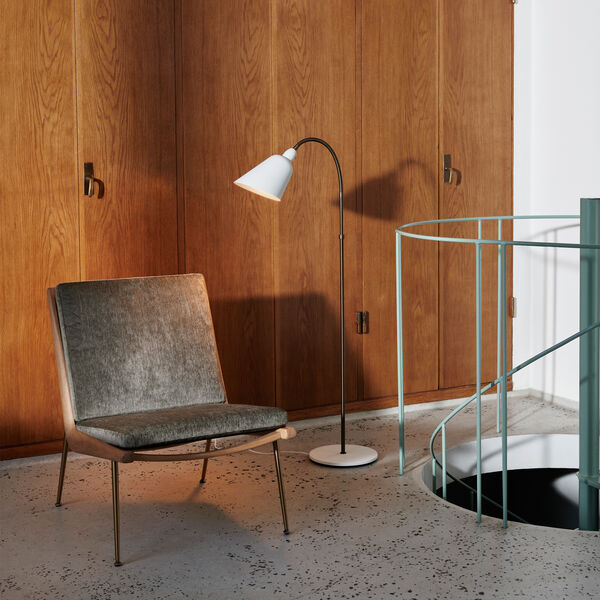 Bellevue AJ7 Anniversary Edition Floor Lamp, white/bronzed brass, &Tradition