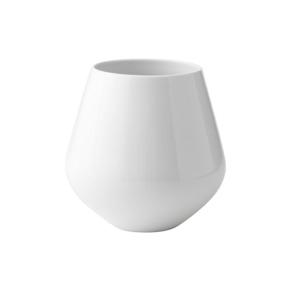 White Fluted Vase 20.5 cm, Royal Copenhagen