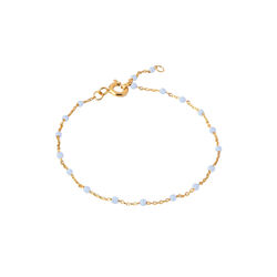 Lola Bracelet, gold/sky, ENAMEL Copenhagen
