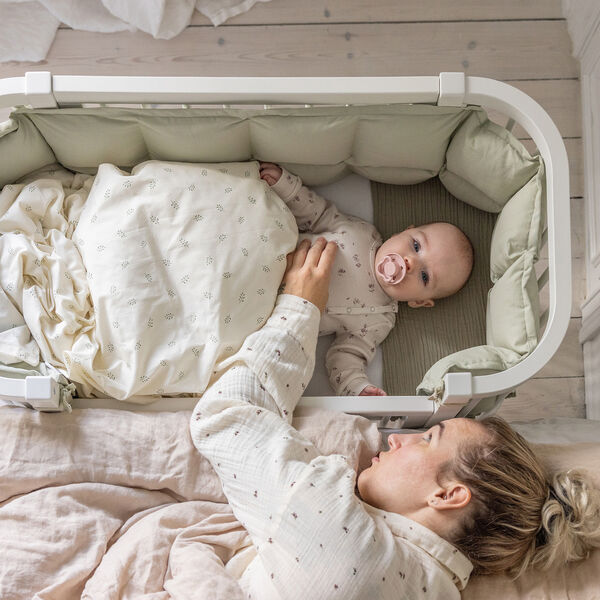 Sebra Bedside Crib, white, Sebra