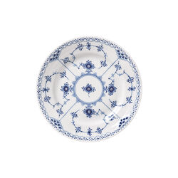 Blue Fluted Half Lace Plate &Oslash; 17 cm, Royal Copenhagen