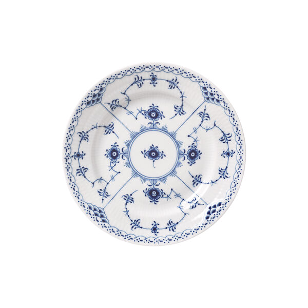 Blue Fluted Half Lace Plate Ø 17 cm, Royal Copenhagen