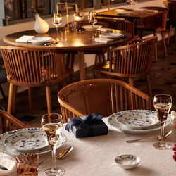 Blue Fluted Half Lace Plate &Oslash; 19 cm, Royal Copenhagen