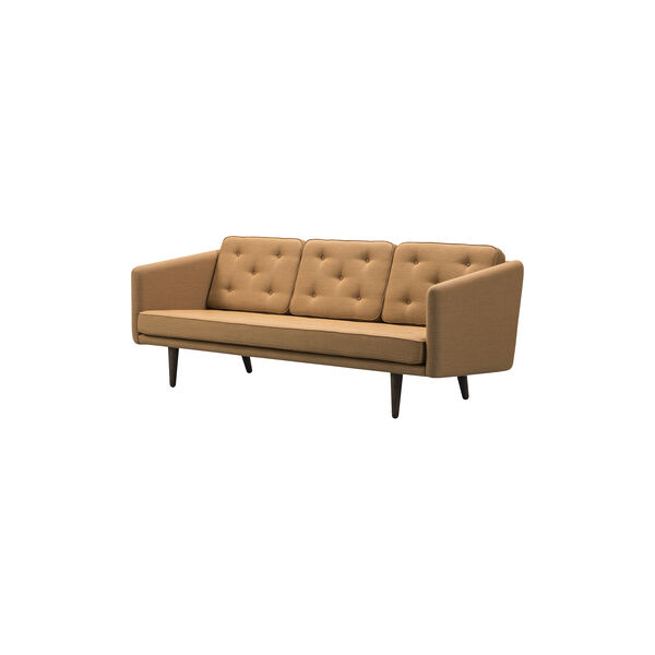 No. 1 3-seater Sofa, Fiord 451/smoked oak, Fredericia Furniture