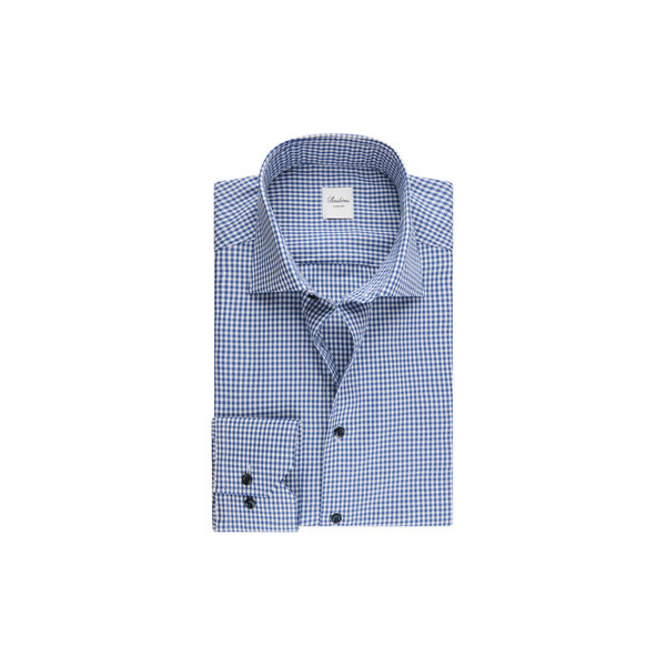 Regular C75 RM cuff, dark blue check Regular C75 RM cuff, dark blue check, Stenströms