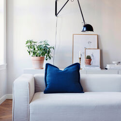 PICNIC Cushion, dark petrol, Røros Tweed