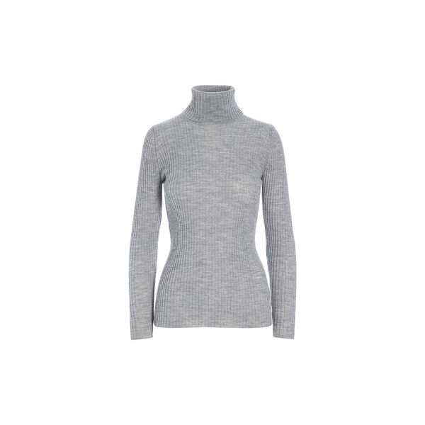 New Wool Turtleneck Pullover, grey melange New Wool Turtleneck Pullover, grey melange, BITTE KAI RAND