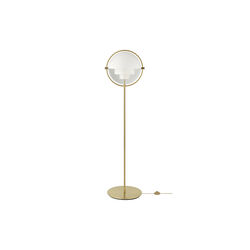 Multi-Lite Floor Lamp, white semi matt/brass, GUBI