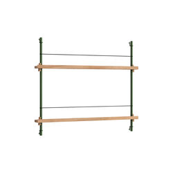 Magazine Shelving Small, oak/pine green, MOEBE
