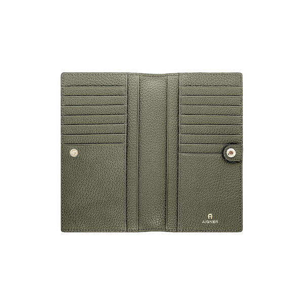 Delia bill and card case, moss green, Aigner