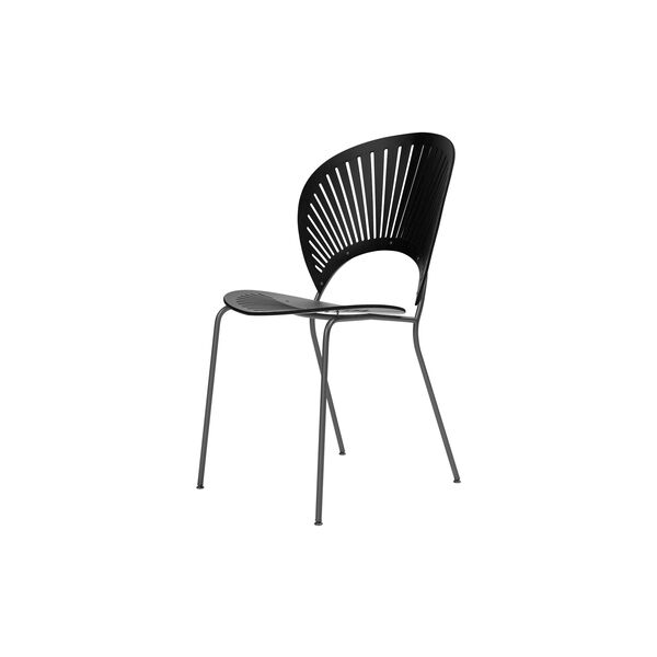 3398 Trinidad Chair, black ash/flint, Fredericia Furniture