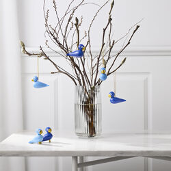 Winter birds liliput set, blue/light blue, Kay Bojesen Denmark