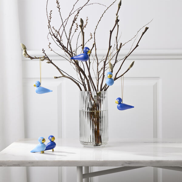 Winter birds liliput set, blue/light blue, Kay Bojesen Denmark