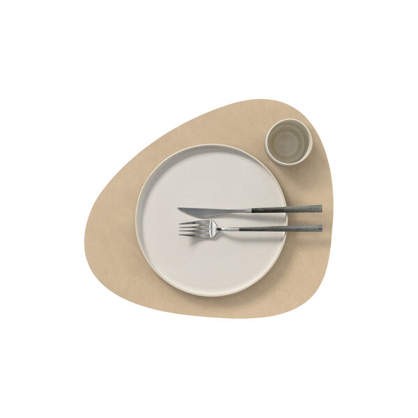 Nupo table mat Curve L, sand, LIND DNA