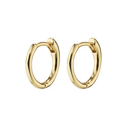 EANNA recycled small hoops, gold-plated, Pilgrim