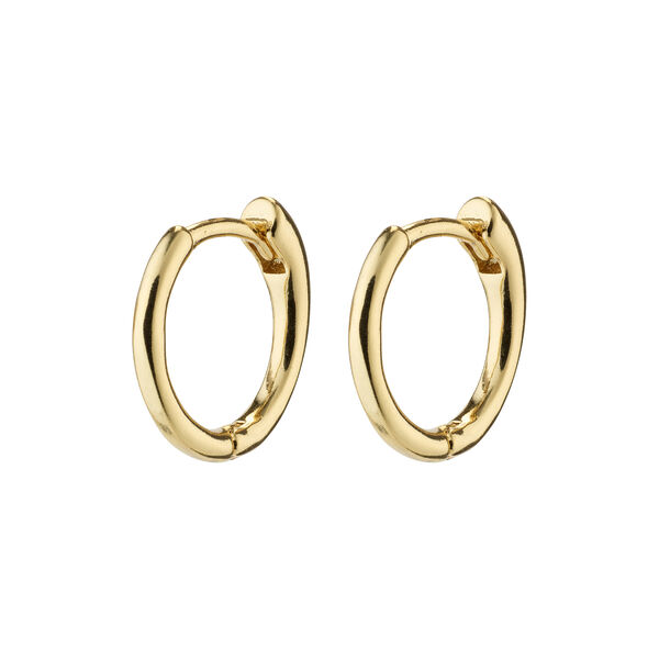 EANNA recycled small hoops, gold-plated, Pilgrim