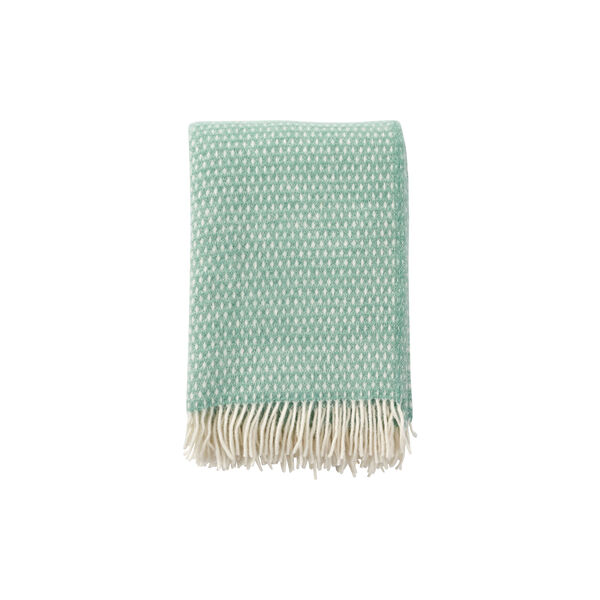Knut wool blanket, jade Knut wool blanket, jade, Klippan Yllefabrik