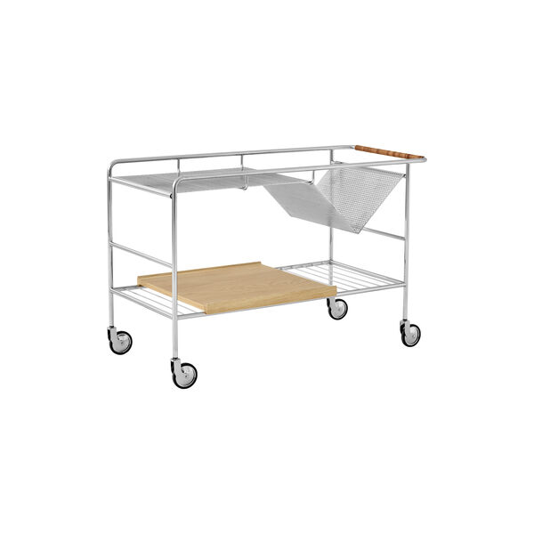 Alima NDS1 Trolley, chrome/oak Alima NDS1 Trolley, chrome/oak, &Tradition